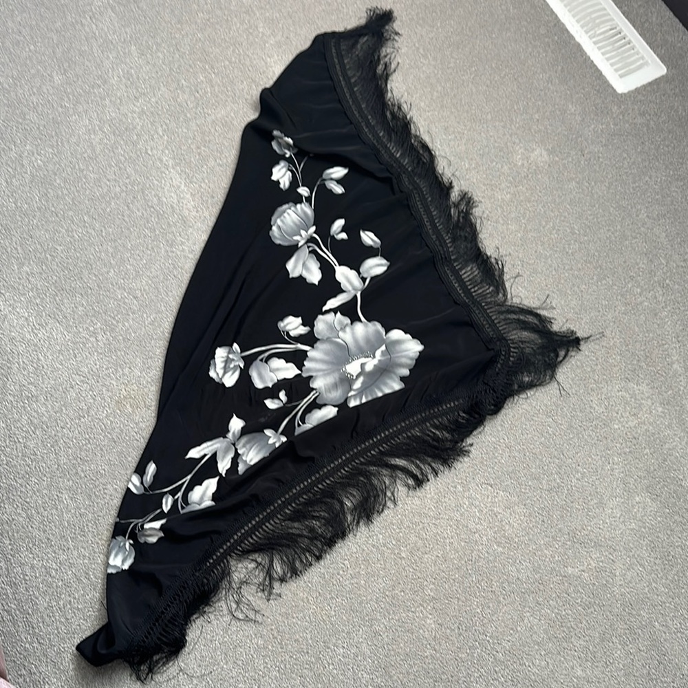 Black and White Floral Women's Intimate